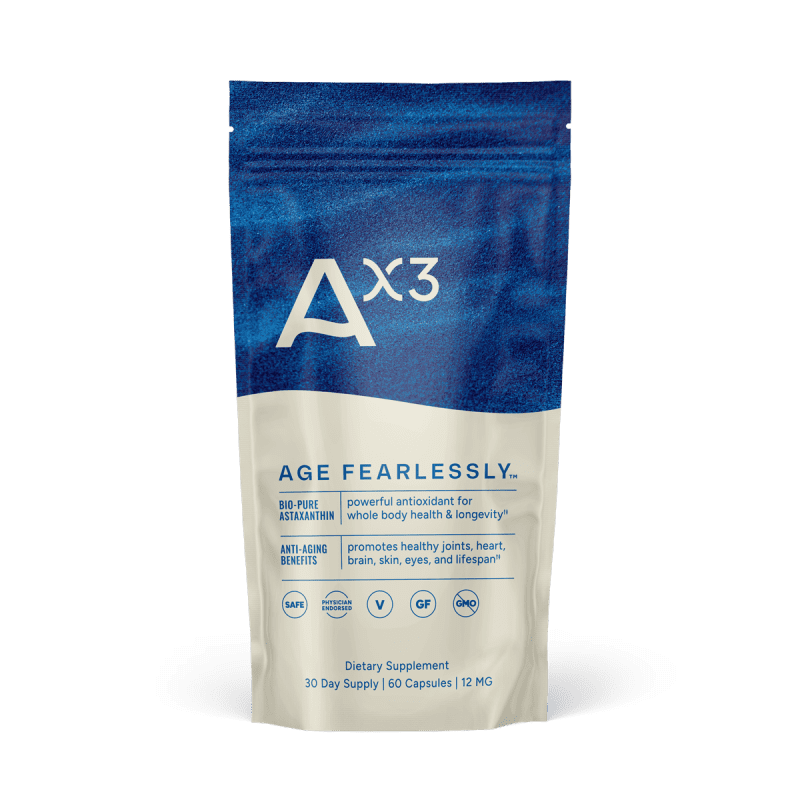 AX3REPLACEBio PureAstaxanthin Pouch Front