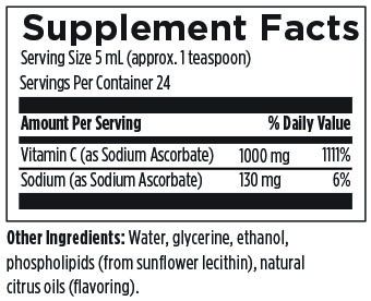 liposomal vitamin c 4 fl oz 120 ml liquid lemon