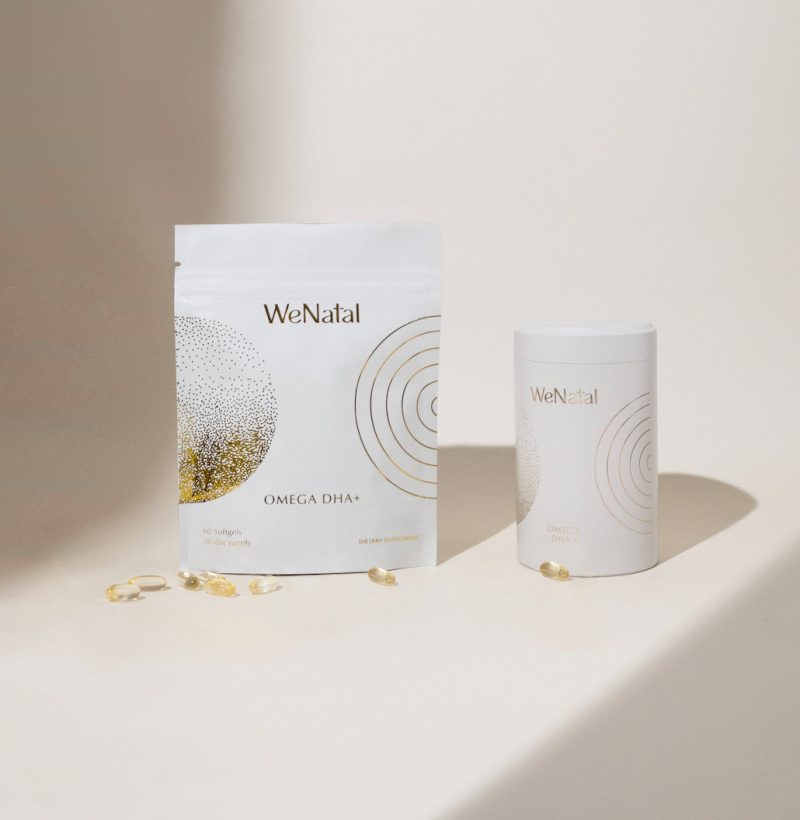 wenatal fish oil jar packet